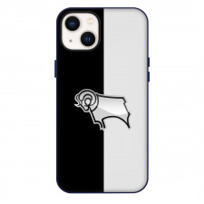 Derby County FC Phone Case For iPhone Samsung Galaxy Pixel OnePlus Vivo Xiaomi Asus Sony Motorola Nokia - Derby County FC Logo On Black And White Background