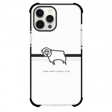 Derby County FC Phone Case For iPhone Samsung Galaxy Pixel OnePlus Vivo Xiaomi Asus Sony Motorola Nokia - Derby County FC Logo On White Background
