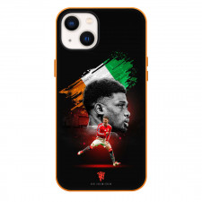 Amad Diallo Phone Case For iPhone Samsung Galaxy Pixel OnePlus Vivo Xiaomi Asus Sony Motorola Nokia - Amad Diallo Manchester United Grayscale Side Portrait Poster