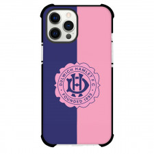 Dulwich Hamlet Football Club Phone Case For iPhone Samsung Galaxy Pixel OnePlus Vivo Xiaomi Asus Sony Motorola Nokia - Dulwich Hamlet Football Club Logo with Half Split Pink and Blue Effect
