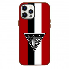 Dunfermline Athletic Phone Case For iPhone Samsung Galaxy Pixel OnePlus Vivo Xiaomi Asus Sony Motorola Nokia - Logo In Red And Black And White Background Football Club