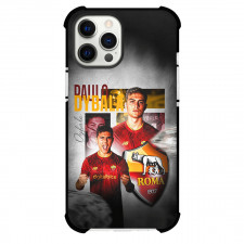 Paulo Dybala Phone Case For iPhone and Samsung Galaxy Devices - Paulo Dybala A.S. Roma Portrait With Club Logo