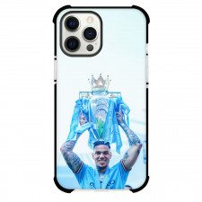 Ederson Moraes Phone Case For iPhone and Samsung Galaxy Devices - Ederson Moraes Manchester City F.C. Holding Trophy
