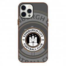 Edinburgh City Phone Case For iPhone Samsung Galaxy Pixel OnePlus Vivo Xiaomi Asus Sony Motorola Nokia - Logo In Overla Gray Background Football Club