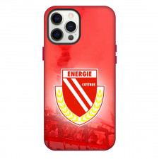 Energie Cottbus Phone Case For iPhone Samsung Galaxy Pixel OnePlus Vivo Xiaomi Asus Sony Motorola Nokia - Logo Stadium Crowd Red Background Football Club