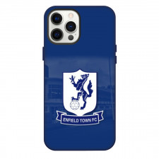 National League South Enfield Town Phone Case For iPhone Samsung Galaxy Pixel OnePlus Vivo Xiaomi Asus Sony Motorola Nokia - Large Logo In Blue Background
