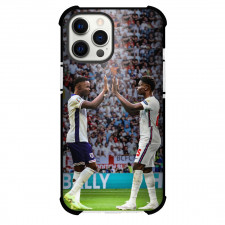 England Case For iPhone Samsung Galaxy Pixel OnePlus Vivo Xiaomi Asus Sony Motorola Nokia - Players Giving High Five to Each Other Crowd Background