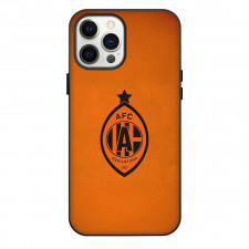AFC Eskilstuna Phone Case For iPhone Samsung Galaxy Pixel OnePlus Vivo Xiaomi Asus Sony Motorola Nokia - AFC Eskilstuna Logo On Orange Background Football Club