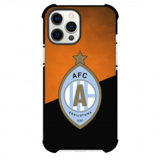 AFC Eskilstuna Phone Case For iPhone Samsung Galaxy Pixel OnePlus Vivo Xiaomi Asus Sony Motorola Nokia - AFC Eskilstuna Logo On Orange Black Background Football Club