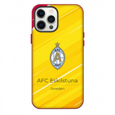 AFC Eskilstuna Phone Case For iPhone Samsung Galaxy Pixel OnePlus Vivo Xiaomi Asus Sony Motorola Nokia - AFC Eskilstuna Logo On Yellow Background Football Club