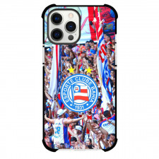 Esporte Clube Bahia Phone Case For iPhone Samsung Galaxy Pixel OnePlus Vivo Xiaomi Asus Sony Motorola Nokia - Esporte Clube Bahia Fans in Stadium with Logo and Flags Background