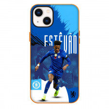 Estevao Willian Phone Case For iPhone Samsung Galaxy Pixel OnePlus Vivo Xiaomi Asus Sony Motorola Nokia - Estevao Willian Chelsea FC Dribbling Blue Graphic Poster