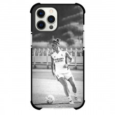 Esther Gonzalez Phone Case For iPhone and Samsung Galaxy Devices - Esther Gonzalez Real Madrid CF Goal Dribbling Grayscale Poster
