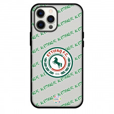AL Ettifaq FC Football Club Phone Case For iPhone and Samsung Galaxy Devices - Ettifaq Football Club Medley Monogram Wordmark