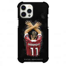 Zlatan Ibrahimovic Phone Case For iPhone and Samsung Galaxy Devices - Zlatan Ibrahimovic 11 A.C. Milan Back Watercolor Paint