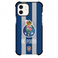 FC Porto Phone Case For iPhone Samsung Galaxy Pixel OnePlus Vivo Xiaomi Asus Sony Motorola Nokia - FC Porto Logo On Blue Gray CarbonFiber Background