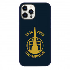 Falkirk Phone Case For iPhone Samsung Galaxy Pixel OnePlus Vivo Xiaomi Asus Sony Motorola Nokia - Logo Champion Poster In Navy Background Football Club