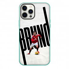 Bruno Fernandes Phone Case For iPhone Samsung Galaxy Pixel OnePlus Vivo Xiaomi Asus Sony Motorola Nokia - Bruno Fernandes Manchester United Dribbling On Word Art White Background