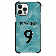 Roberto Firmino Phone Case For iPhone and Samsung Galaxy Devices - Roberto Firmino Liverpool F.C. No. 9 Jersey Cyan