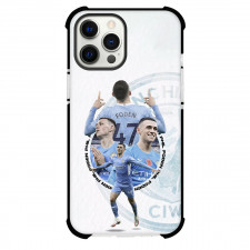 Phil Foden Phone Case For iPhone and Samsung Galaxy Devices - Phil Foden Manchester City F.C. Goal Celebration Poster