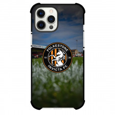 Folkestone Invicta Football Club Phone Case For iPhone Samsung Galaxy Pixel OnePlus Vivo Xiaomi Asus Sony Motorola Nokia - Folkestone Invicta Football Club Stadium with Logo Grass View Effect