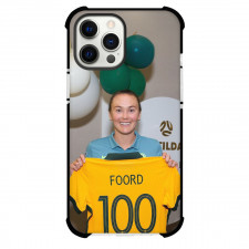 Caitlin Foord Phone Case For iPhone and Samsung Galaxy Devices - Caitlin Foord 100 Australia Women's National Football Showing Jersey