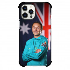 Caitlin Foord Phone Case For iPhone and Samsung Galaxy Devices - Caitlin Foord Australia Women's National Football Smiling Portrait