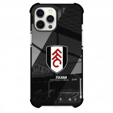 Fulham F.C. Phone Case For iPhone and Samsung Galaxy Devices - Fulham F.C. Logo Stripe Background