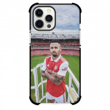 Gabriel Jesus Phone Case For iPhone and Samsung Galaxy Devices - Gabriel Jesus Arsenal F.C. Standing Portrait At Stadium Poster