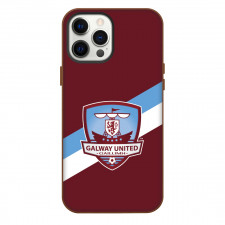 Galway United FC Phone Case For iPhone Samsung Galaxy Pixel OnePlus Vivo Xiaomi Asus Sony Motorola Nokia - Logo In Red Blue And White Background