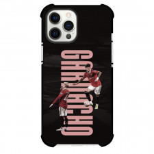 Alejandro Garnacho Phone Case For iPhone and Samsung Galaxy Devices - Alejandro Garnacho Manchester United Dribbling Cartoon Art