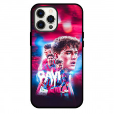 Pablo Gavi Phone Case For iPhone and Samsung Galaxy Devices - Pablo Gavi FC Barcelona Portrait On Graphic Art Background