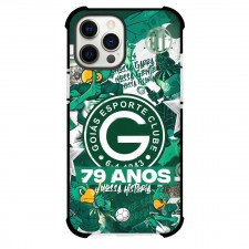 Goias Esporte Clube Phone Case For iPhone Samsung Galaxy Pixel OnePlus Vivo Xiaomi Asus Sony Motorola Nokia - Goias Esporte Clube Logo with Green Comic Style Background