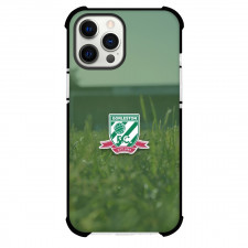 Gorleston Football Club Phone Case For iPhone Samsung Galaxy Pixel OnePlus Vivo Xiaomi Asus Sony Motorola Nokia - Gorleston Football Club Logo with Grass Background