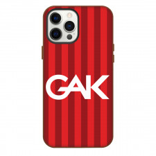 Grazer AK Phone Case For iPhone Samsung Galaxy Pixel OnePlus Vivo Xiaomi Asus Sony Motorola Nokia - Wordmark In Red Stripe Background
