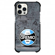 Gremio Foot-Ball Porto Alegrense Phone Case For iPhone Samsung Galaxy Pixel OnePlus Vivo Xiaomi Asus Sony Motorola Nokia - Gremio Foot-Ball Porto Alegrense Logo with Soccer Sketch Background