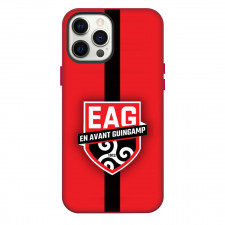 EA Guingamp Phone Case For iPhone Samsung Galaxy Pixel OnePlus Vivo Xiaomi Asus Sony Motorola Nokia - Logo In Black And red Line Background Football Club