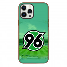 Hannover 96 Phone Case For iPhone Samsung Galaxy Pixel OnePlus Vivo Xiaomi Asus Sony Motorola Nokia - Logo Stadium In Green Background Football Club