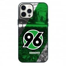 Hannover 96 Phone Case For iPhone Samsung Galaxy Pixel OnePlus Vivo Xiaomi Asus Sony Motorola Nokia - Logo Stadium In Grayscale Background Football Club