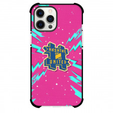 Hashtag United Football Club Phone Case For iPhone Samsung Galaxy Pixel OnePlus Vivo Xiaomi Asus Sony Motorola Nokia - Hashtag United Football Club with Logo Comic Burst Zigzag Stripe Pink Effect