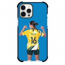 Hayley Raso Phone Case For iPhone and Samsung Galaxy Devices - Hayley Raso 16 Australia Women's National Football Standing Back Poster