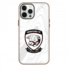 National League North Hereford Phone Case For iPhone Samsung Galaxy Pixel OnePlus Vivo Xiaomi Asus Sony Motorola Nokia - Large Logo In White Abstract Background