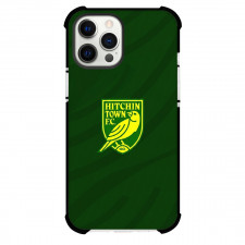 Hitchin Town Football Club Phone Case For iPhone Samsung Galaxy Pixel OnePlus Vivo Xiaomi Asus Sony Motorola Nokia - Hitchin Town Football Club with Logo Wave Stripe Green Effect
