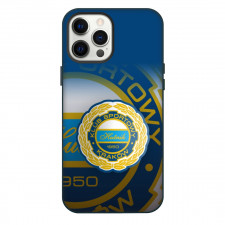 Hutnik Krakow Phone Case For iPhone Samsung Galaxy Pixel OnePlus Vivo Xiaomi Asus Sony Motorola Nokia - Logo Overlay In Blue Background