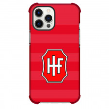 Hvidovre IF Football Club Phone Case For iPhone Samsung Galaxy Pixel OnePlus Vivo Xiaomi Asus Sony Motorola Nokia - Logo In Red Stripe Background