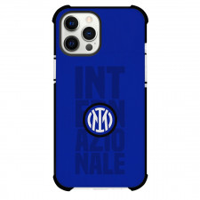 Inter Milan Phone Case For iPhone and Samsung Galaxy Devices - Inter Milan Logo Blue Background