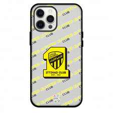 AL Ittihad Club Football Club Phone Case For iPhone and Samsung Galaxy Devices - Ittihad Football Club Medley Monogram Wordmark