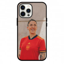 Jennifer Hermoso Phone Case For iPhone and Samsung Galaxy Devices - Jennifer Hermoso Spain Women's National Football Smiling Portrait Poster