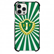 Jonkopings Sodra IF Phone Case For iPhone Samsung Galaxy Pixel OnePlus Vivo Xiaomi Asus Sony Motorola Nokia - Jonkopings Sodra IF Logo On Meri Meri Green Stripe Background Football Club