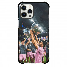 Inter Miami CF Jordi Alba Phone Case For iPhone and Samsung Galaxy Devices - Jordi Alba Holding Trophy Celebrating